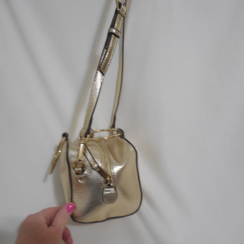Nine West Gold Metallic Crossbody - Picture 7 of 9